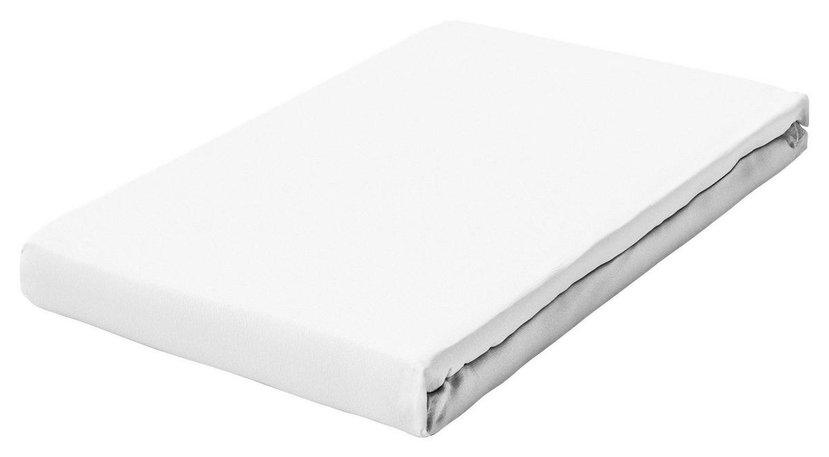 Boxspring-spannleintuch Pure Boxspring - Weiß, Basics, Textil (90-100/190-220cm) - Schlafgut