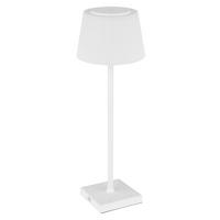 Akku-Tischleuchte 58434w Gregoir - Weiß, KONVENTIONELL, Kunststoff/Metall (13,1/38cm) - Globo