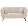 2-Sitzer-Sofa Colori Beige Rücken Echt - Beige/Schwarz, MODERN, Textil (172/83/88cm) - MID.YOU