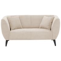 2-Sitzer-Sofa Colori Beige Rücken Echt - Beige/Schwarz, MODERN, Textil (172/83/88cm) - MID.YOU