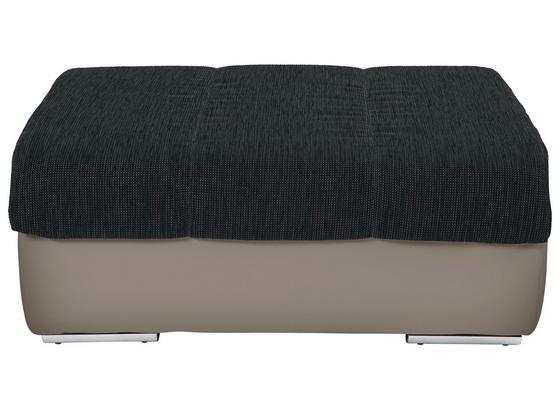 Taburet Multi - černá/pískové barvy, Moderní, textil (100/43/80cm) Taburet Multi - černá/pískové barvy, Moderní, textil (100/43/80cm)