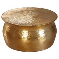 Konferenční stolek KARAM zlatý - barvy zlata, Lifestyle, kov (60/60/30,5cm) - MID.YOU