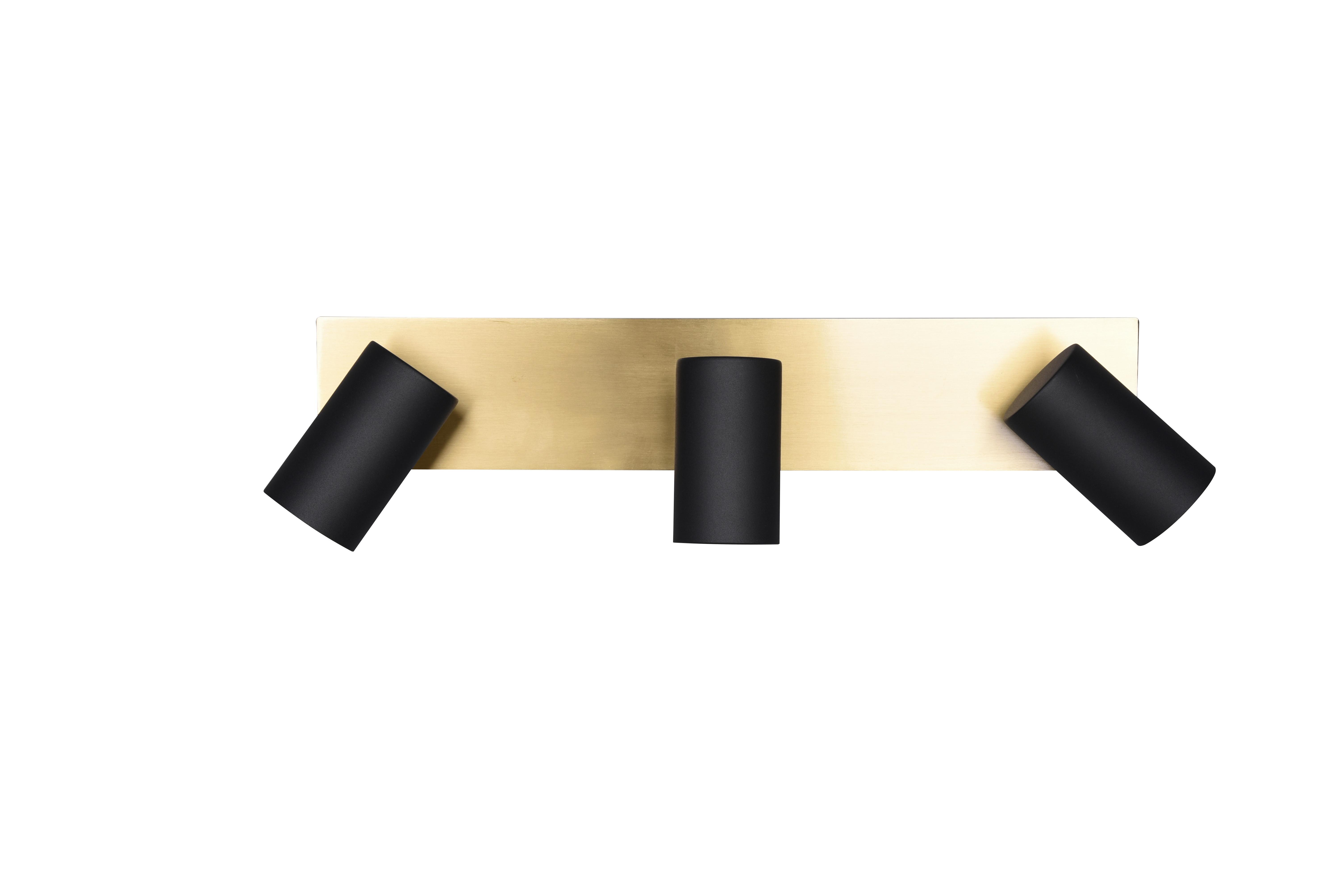 Strahler Marley 3-Flammig verstellbar L: 48 cm - Goldfarben/Schwarz, Basics, Metall (48/9/15cm) - Trio Leuchten