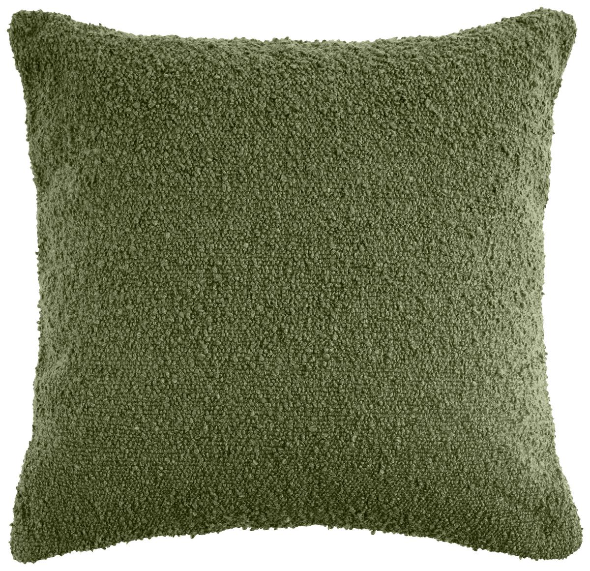 Díszpárna Viola Kb. 45/45cm - olívazöld, Modern, textil (45/45cm) - Luca Bessoni