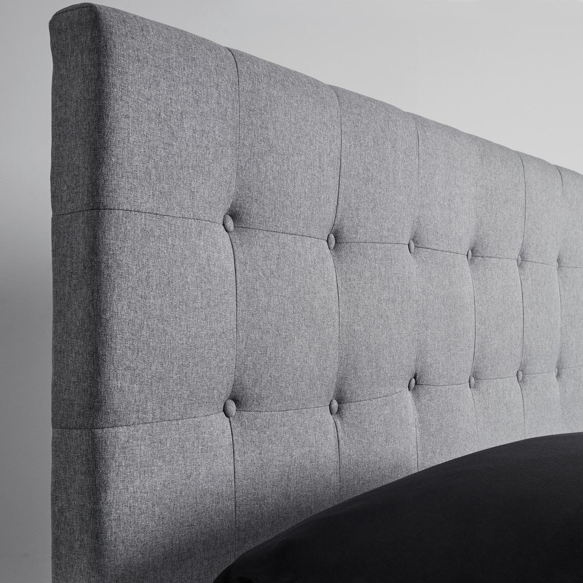 Manželská postel Frederico, 180x200, světle šedá - černá/světle šedá, Moderní, dřevo/kompozitní dřevo (180/200cm) - Bessagi Home