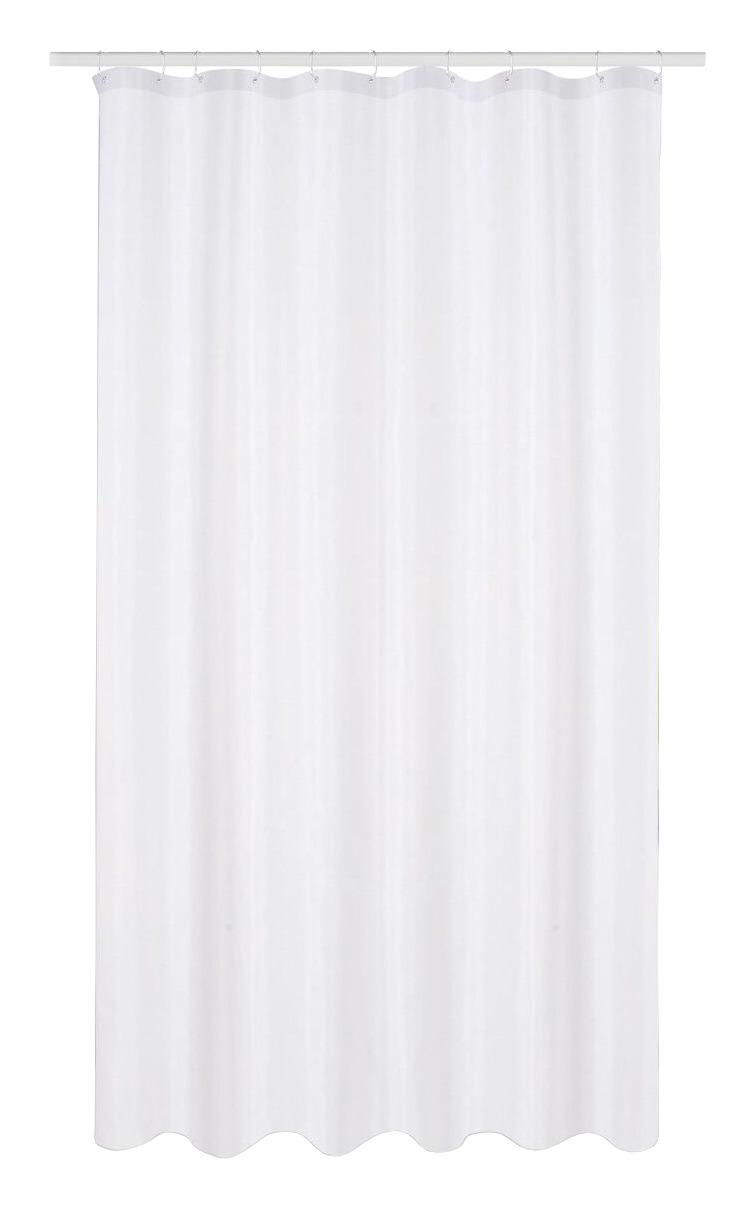 Duschvorhang Svenja 180x200 cm Weiß Blickdicht - Weiß, MODERN, Textil (180/200cm) - Luca Bessoni
