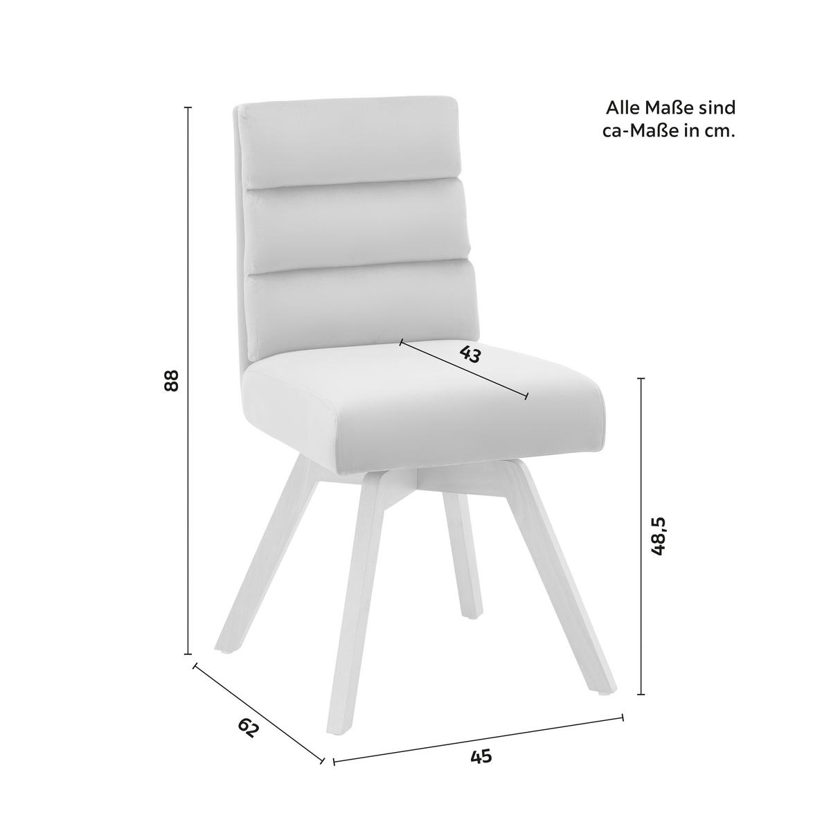 Otoční židle KATRIN šedá - šedá/barvy buku, Moderní, dřevo/textil (45/62/88cm) - PBJ