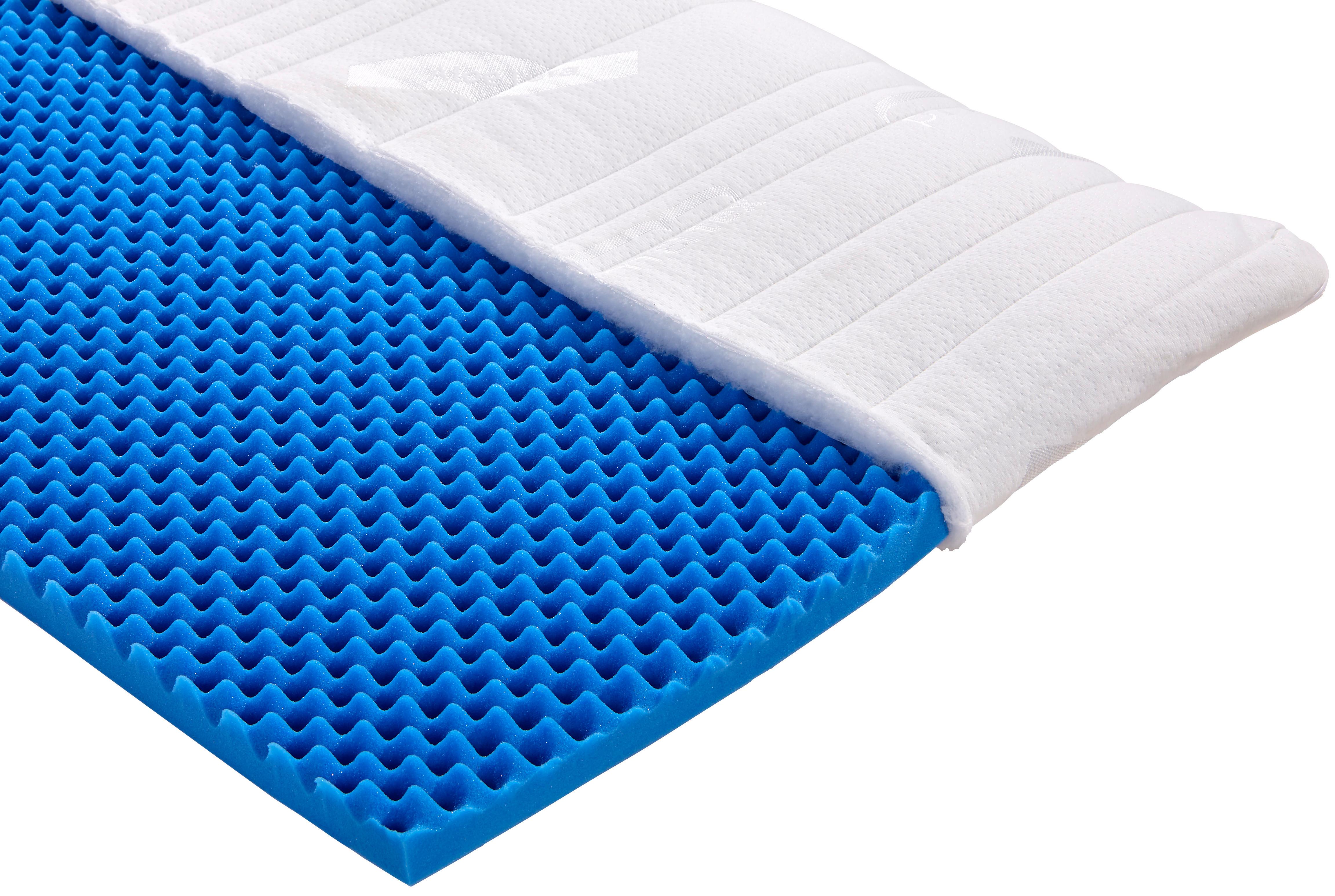 Topper Start 90x200 Cm H2 Polyetherschaumkern - Weiß, KONVENTIONELL, Textil (90/200cm) - Livetastic