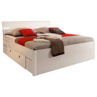 Posteľ s LED osvetlením Mars, 140x200 cm, biela - biela, Modern, kompozitné drevo (140/200cm) - MID.YOU