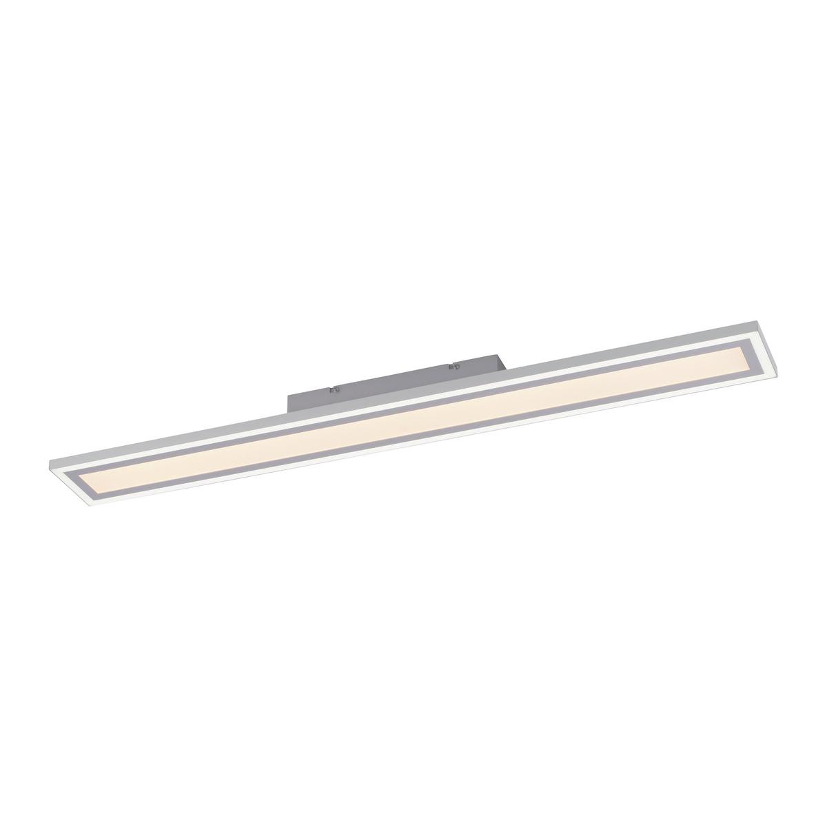 LED-Deckenleuchte Edging L: 100 cm dimmbar mit Schalter - Weiß, Basics, Kunststoff/Metall (100/11,8/6cm)