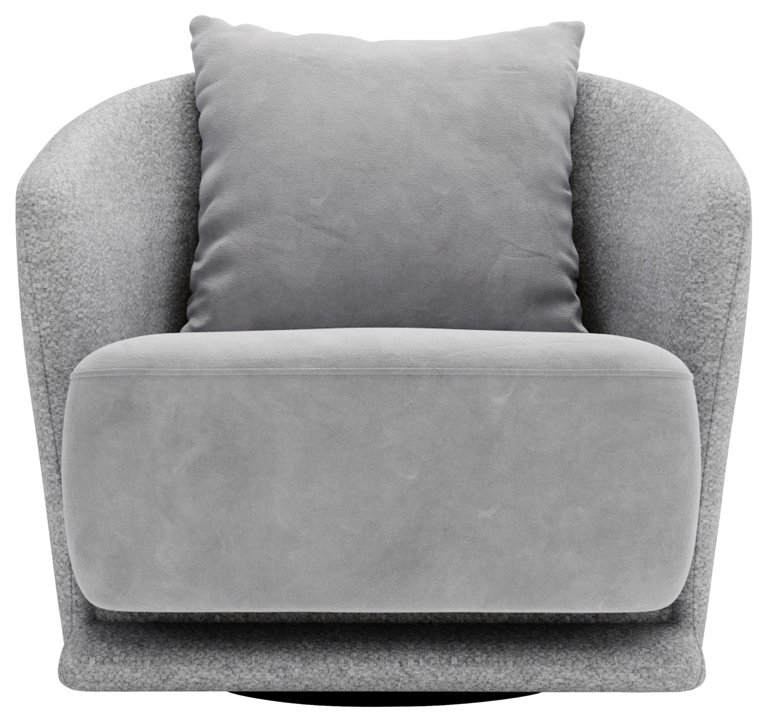 Wish Grau B: 83 Cm - Schwarz/Grau, Design, Textil (83/80/75cm) - Livetastic