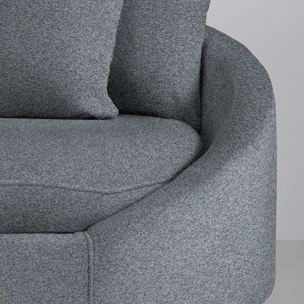 Rohová sedačka AXEL, levá, šedá tkanina - šedá/černá, Moderní, kov/textil (250/291cm) - Mömax