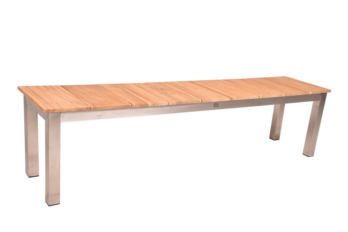 Gartentischgruppe Dallas/Denver - Silberfarben/Schwarz, Basics, Holz/Kunststoff - Gardenson