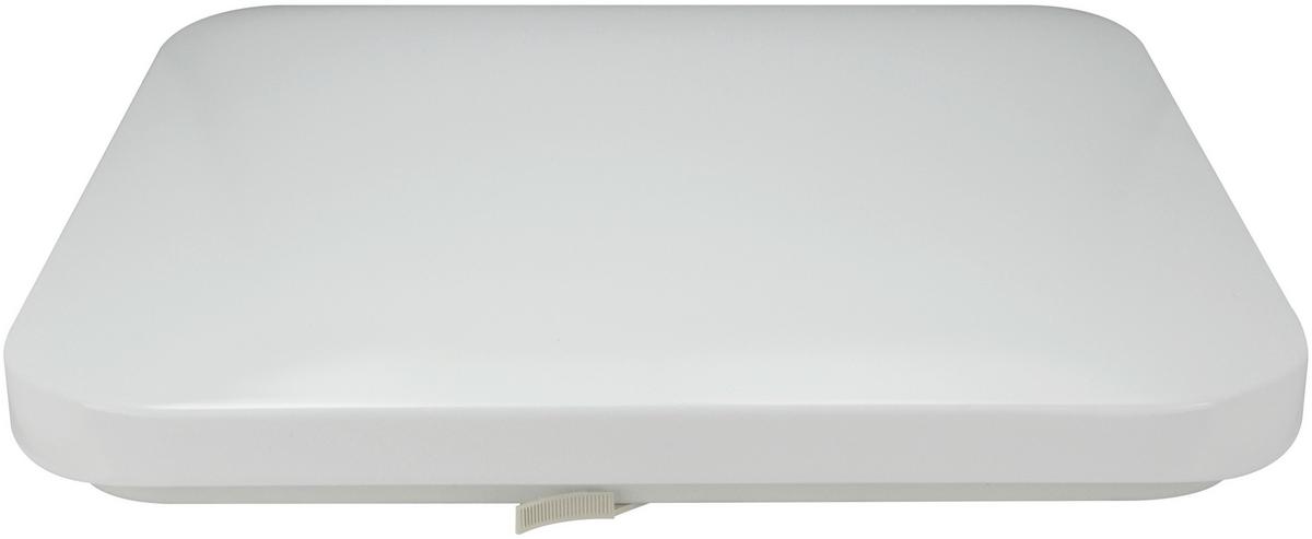 Led-deckenleuchte L: 33 Cm, Quadratisch - Weiß, Basics, Kunststoff/Metall (33/33/5,7cm)