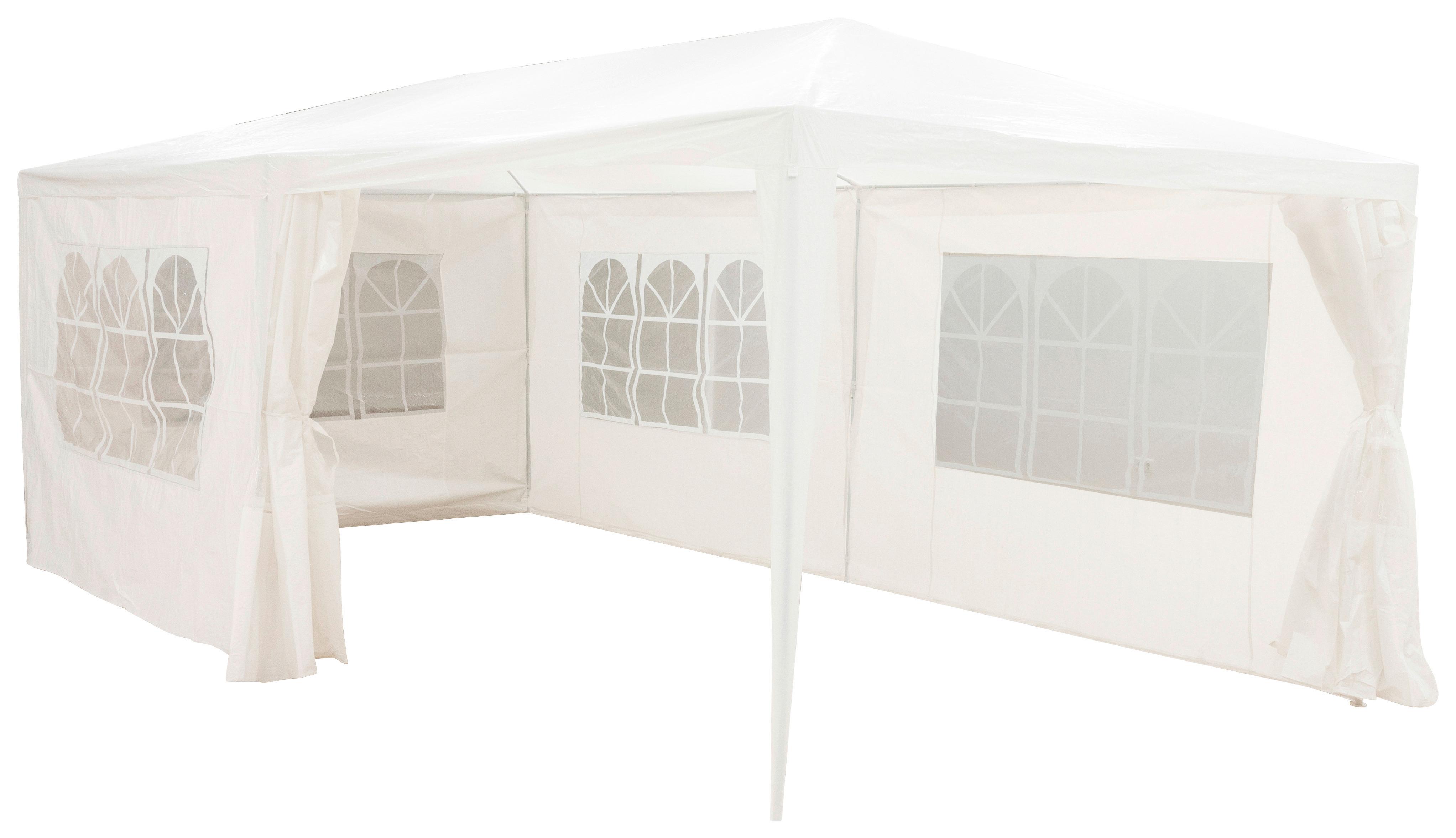 Pavillon Gazebo & Sidewalls 2.5x6x3mtr - Weiß, Basics, Kunststoff/Metall (600/300/250cm)