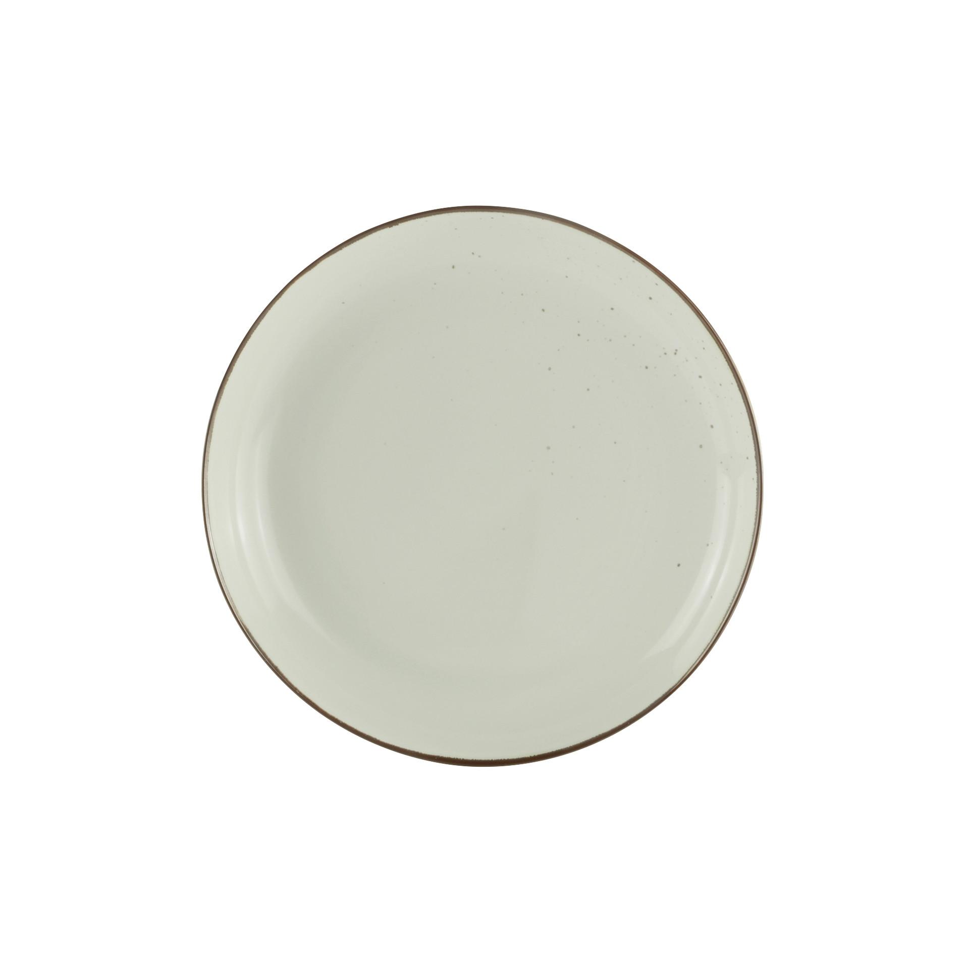 DEZERTNÍ TALÍŘEK CAPRI - krémová, Moderní, keramika (22/3,2cm) - Mömax