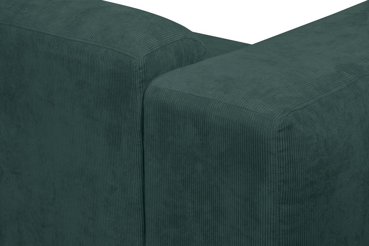 Ecksofa Hannah Grün 343x170 cm - Schwarz/Grün, Design, Textil (343/170cm) - MID.YOU