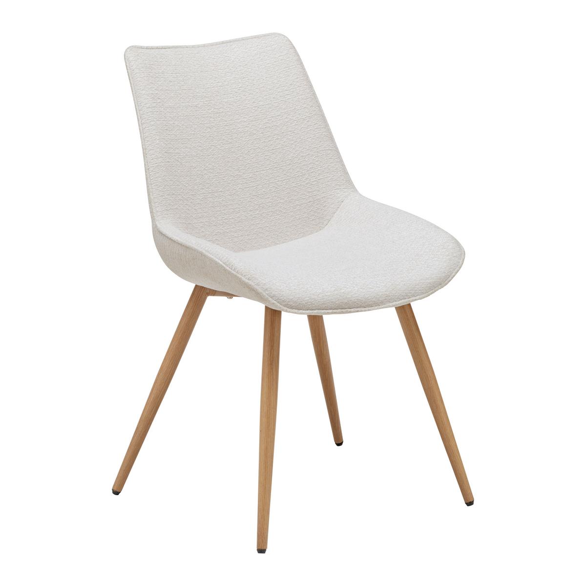 Židle LOU béžová - barvy dubu/béžová, Moderní, kov/dřevo (52/84/60cm) - Mömax