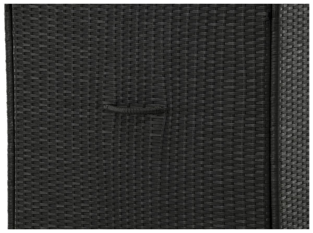 Kissenbox Amazon - Schwarz, KONVENTIONELL, Kunststoff (150/100/90cm) - Gardenson