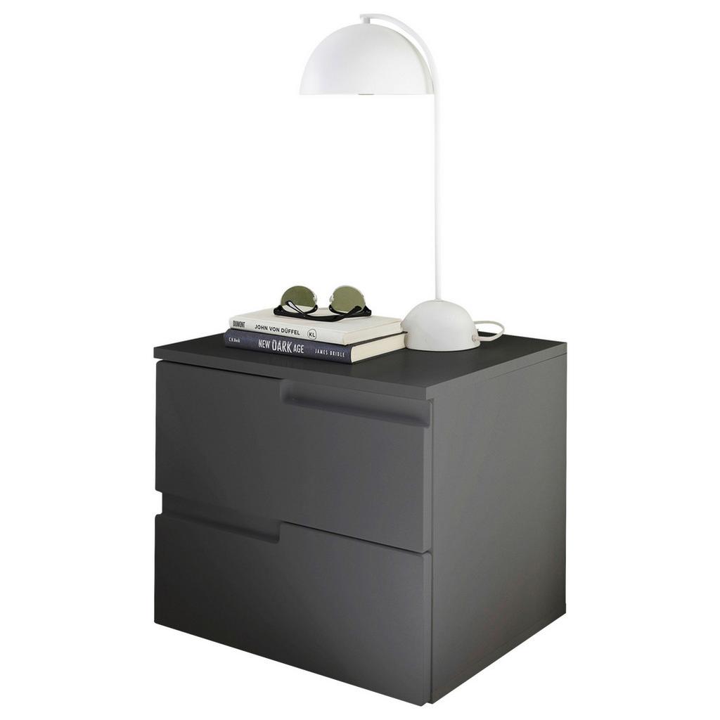 Nachtkästchen Graphitfarben H: 41,7 cm Spice 2