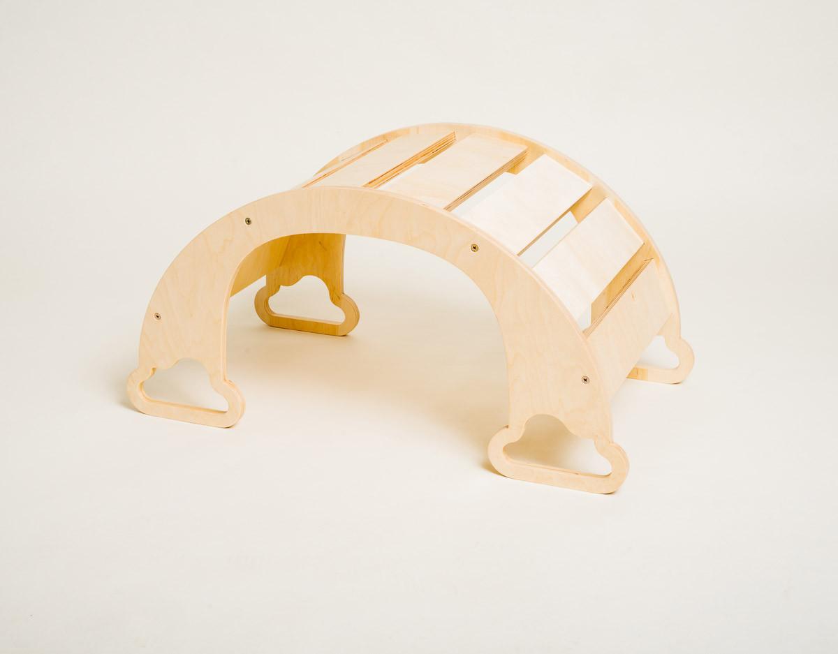 Wippe The Sway Rainbow - Naturfarben, Basics, Holz (40/75/37cm)