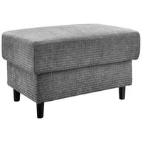 Hocker Cavoli, Grau B: 76 cm - Schwarz/Grau, MODERN, Textil (76/46/55cm) - Livetastic