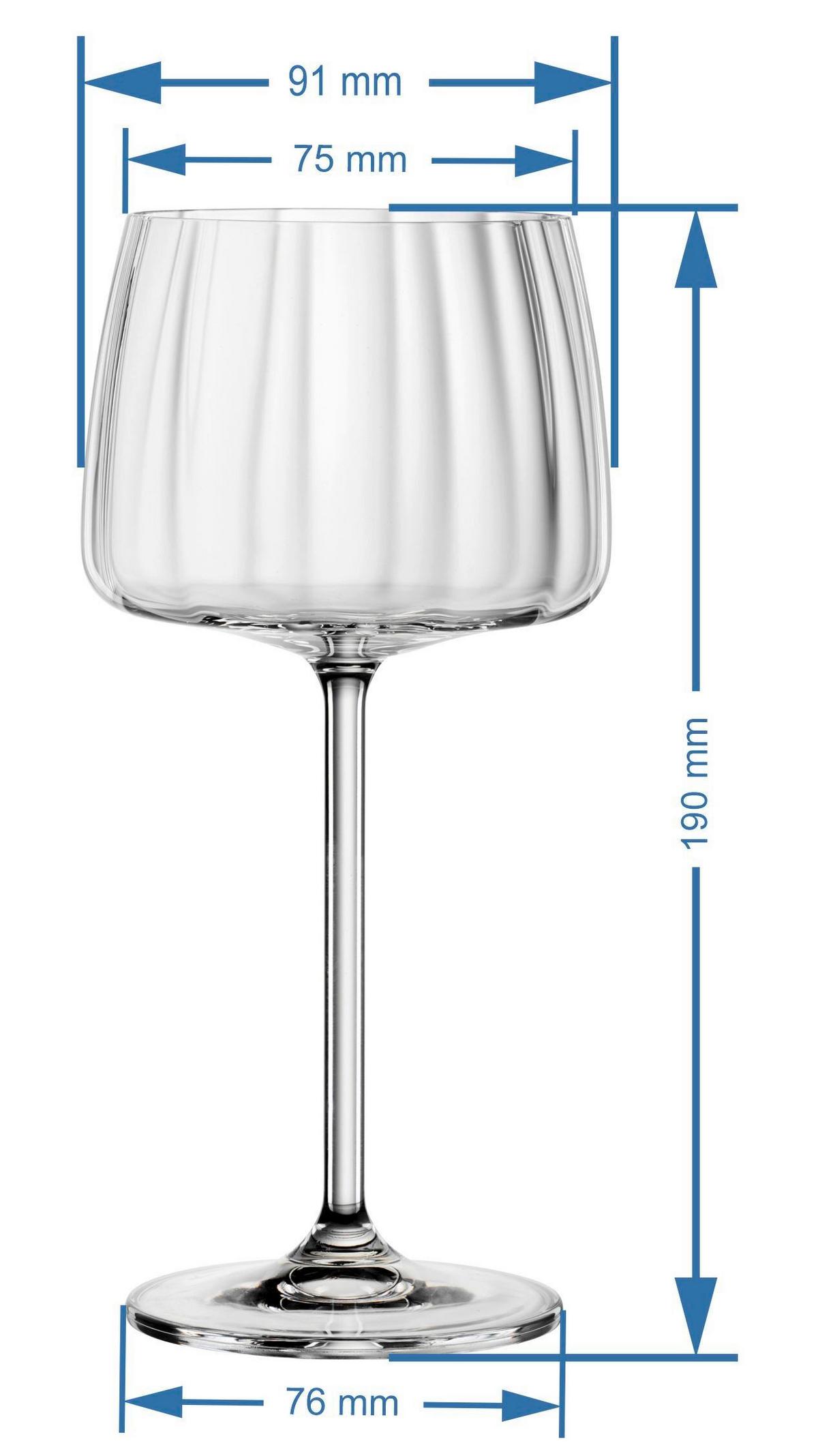 Weinglas Optik Kristallglas ca. 300 ml - Klar, Basics, Glas (0.33l) - Bohemia
