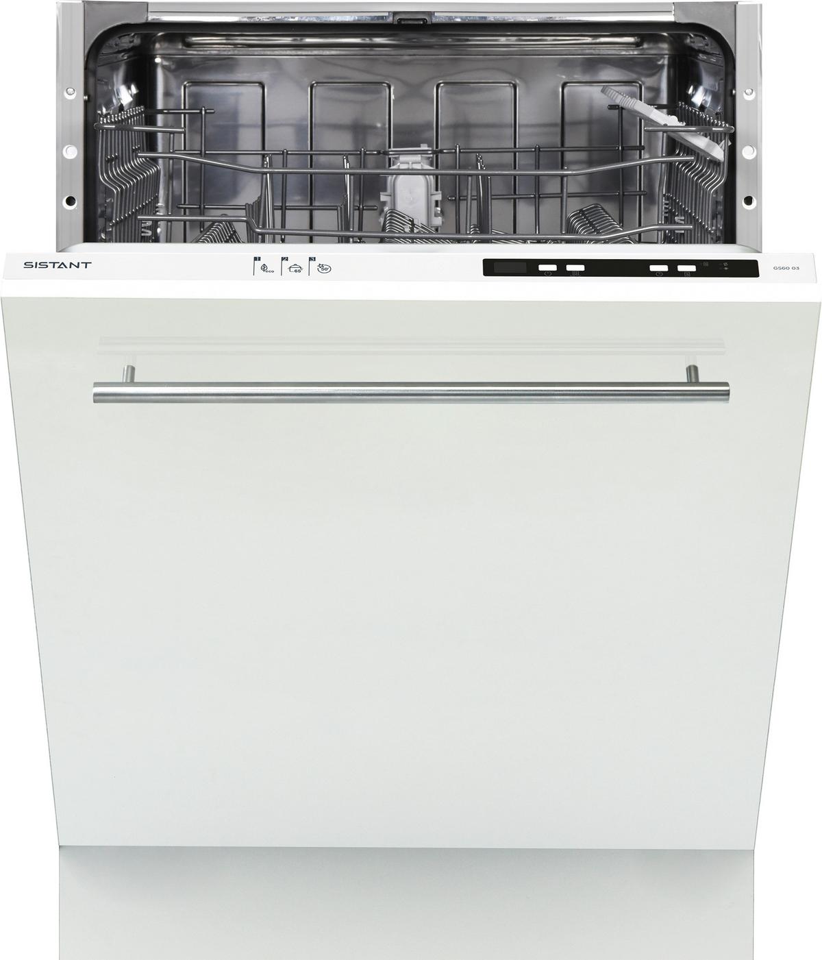 Einbau-geschirrspüler Gs6003 B: 59,8 Cm Vollintegriert - Weiß, Natur, Metall (59,8/82-87/55cm) - Sistant
