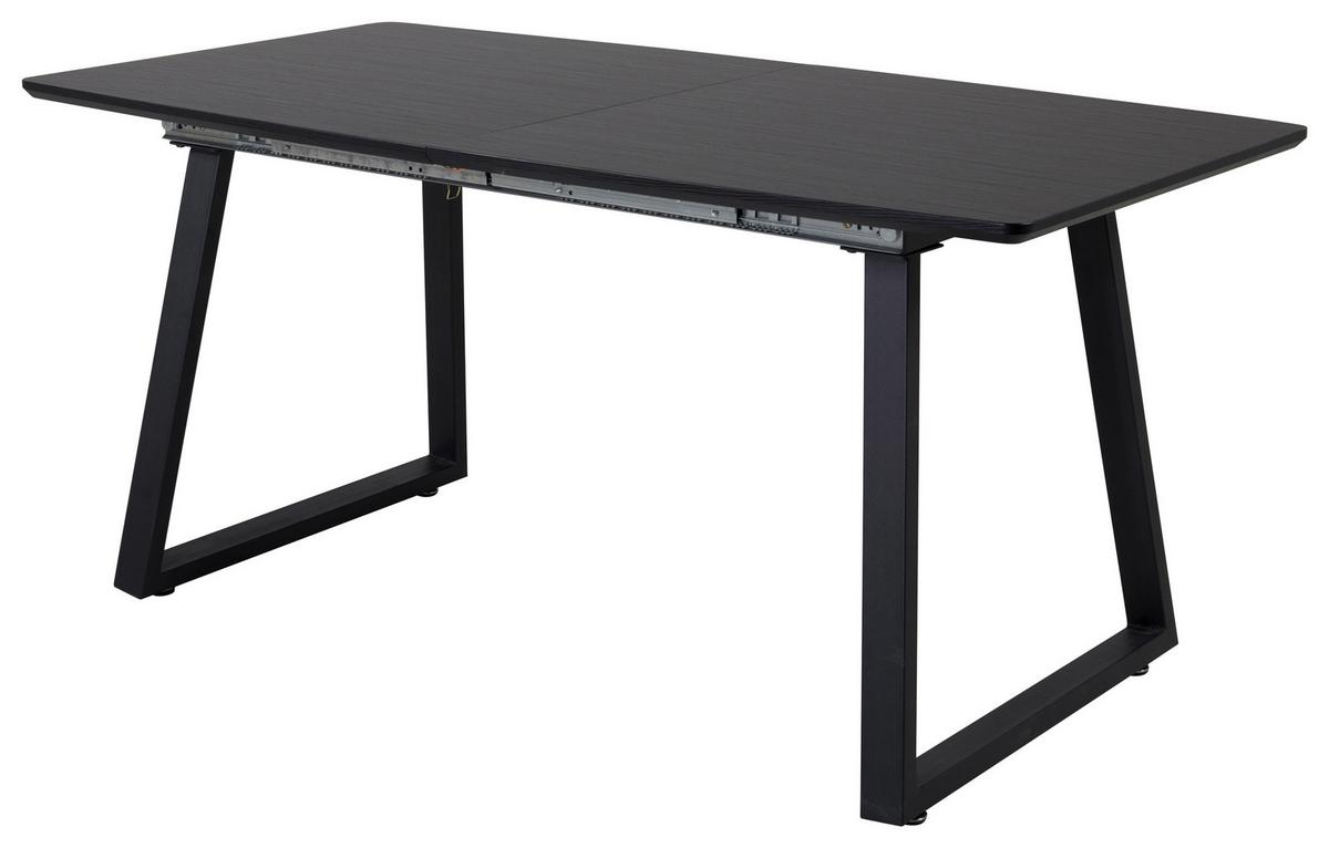 Esstisch Inca - Schwarz, Design, Holz/Holzwerkstoff (160-200/85/75cm) - Livetastic