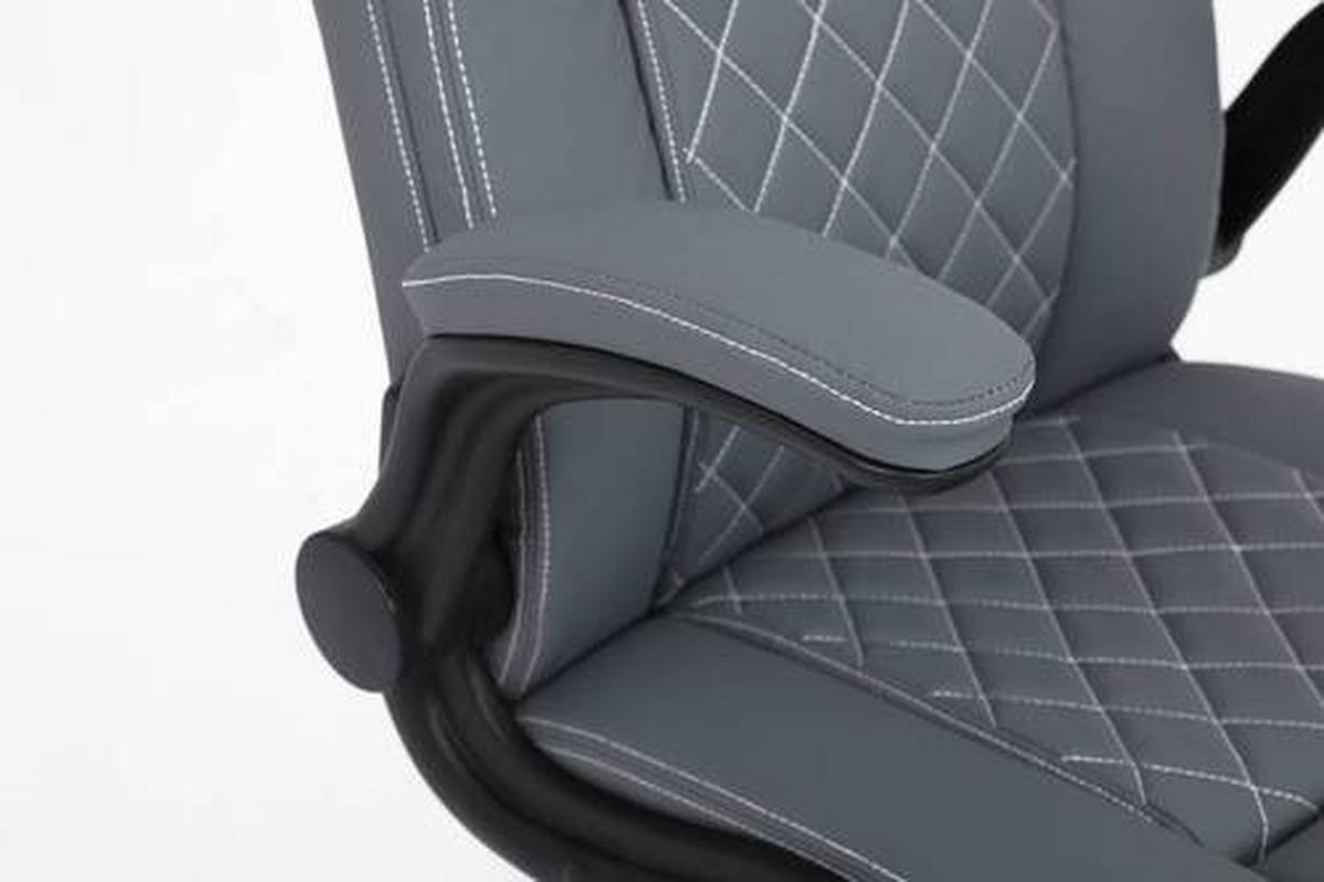 Chefsessel Fredy - Schwarz/Weiß, MODERN, Holz/Kunststoff (64/116/70cm)