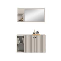 Garderobe Station Kaschmir B: 106cm - Kaschmir, Design, Holzwerkstoff (106/192/37cm) - MID.YOU