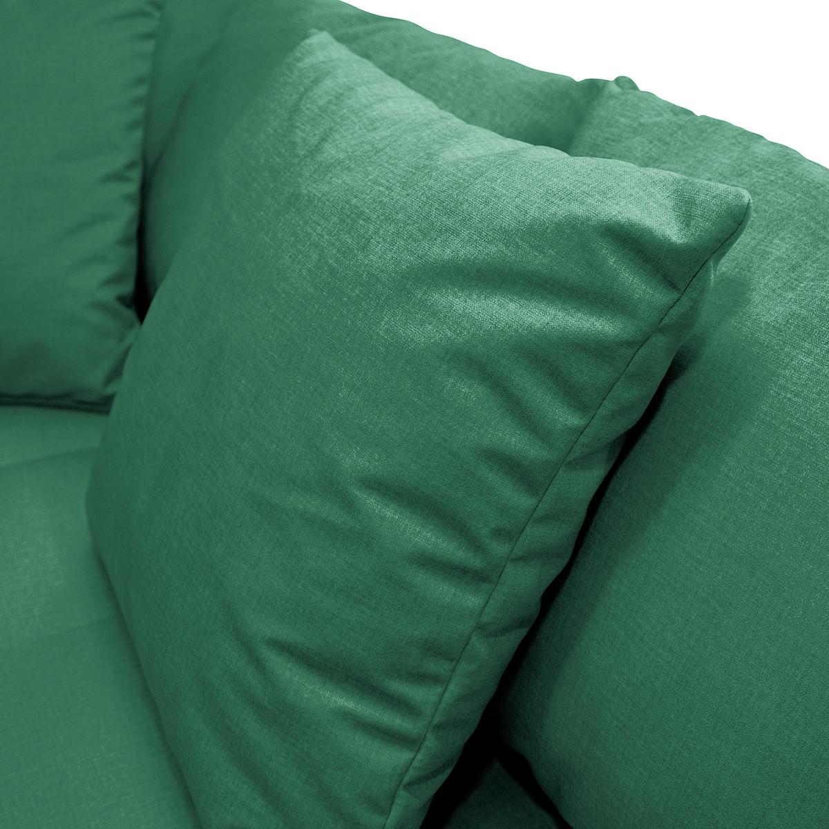 Ecksofa Pruno, Grün S: 247x174 Cm - Schwarz/Grün, Design, Textil (247/174cm) - MID.YOU