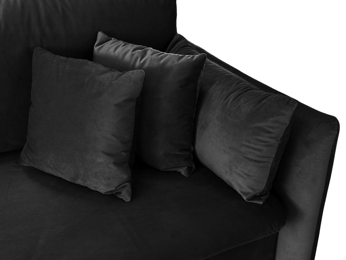 Schlafsofa Mit Bettkasten Orlando Schwarz B: 220 Cm - Schwarz, Design, Textil (220/96/102cm) - MID.YOU