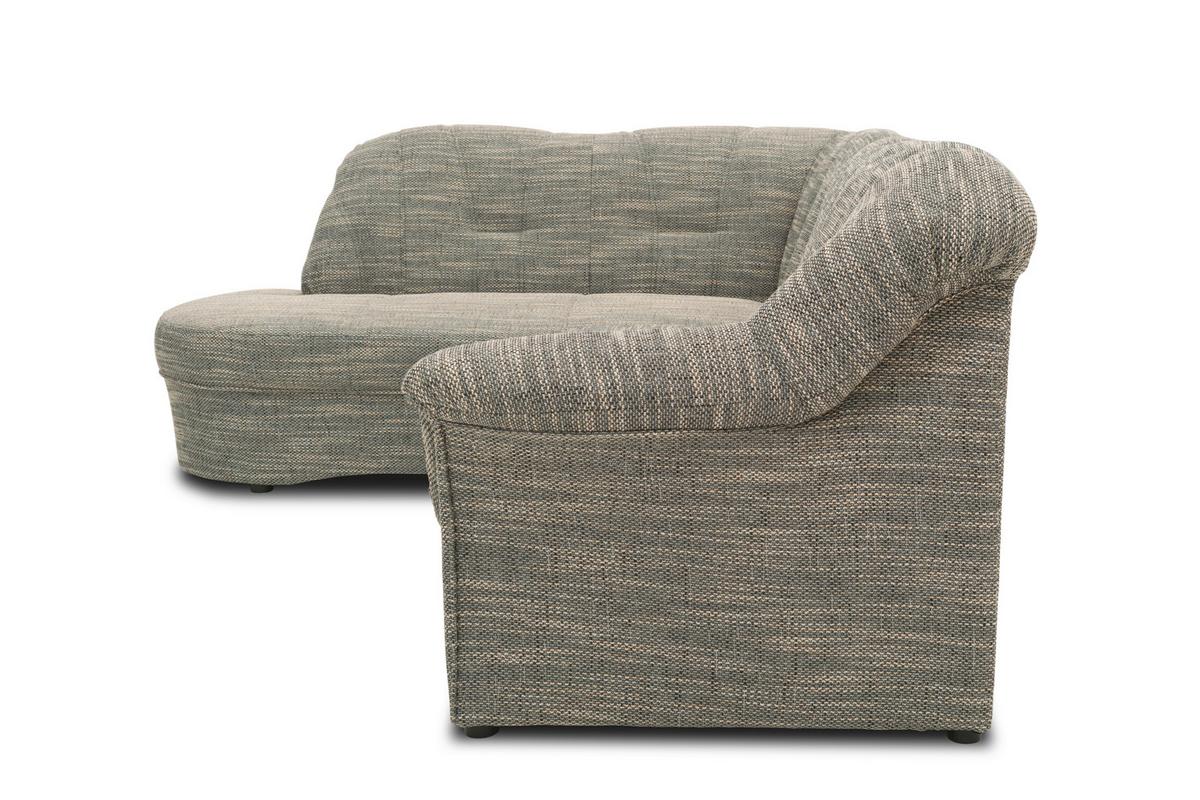 Ecksofa Mit Schlaffunktion Papenburg Grau/weiß - Schwarz/Weiß, KONVENTIONELL, Textil (180/243cm) - MID.YOU