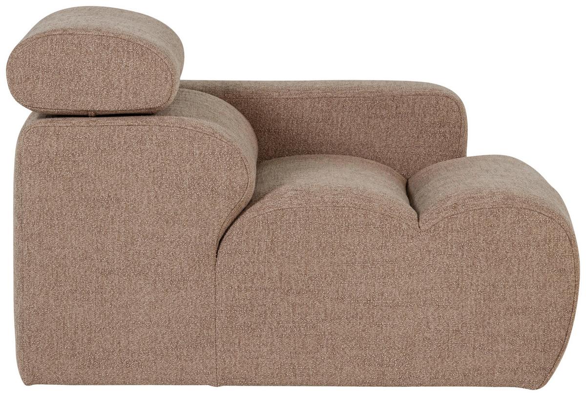 Sofaelement Novi Taupe B: 113cm - Taupe, Design, Textil (113/86/109cm) - Livetastic