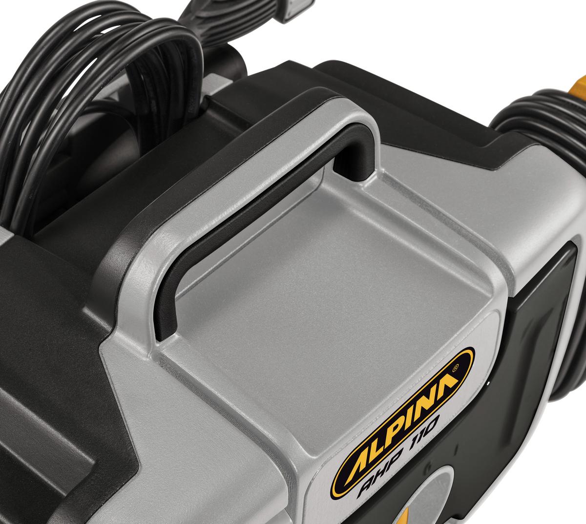 Hochdruckreiniger Ahp 110 390 L/h 1.400 W Max. 110 Bar - Schwarz, MODERN, Kunststoff/Metall (26,8/27,2/39,6cm) - Alpina 5849