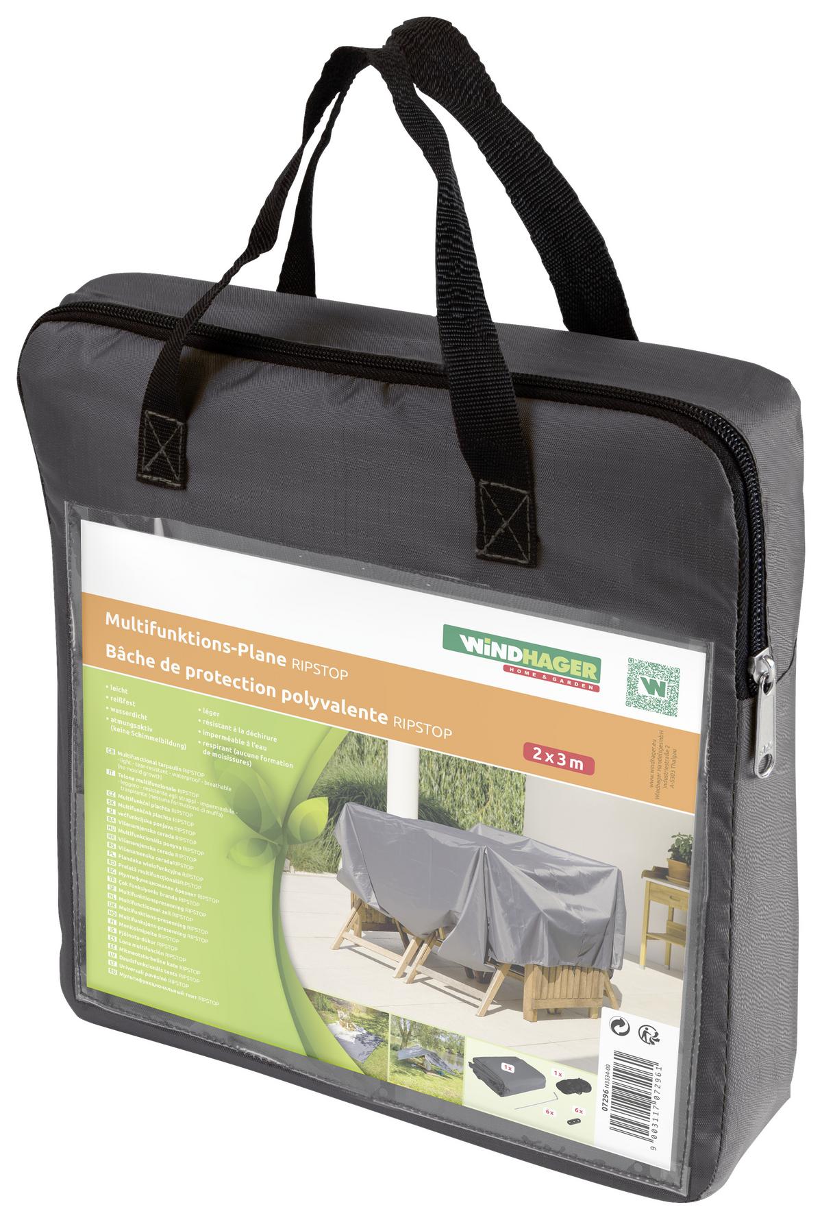 Schutzplane Allround-talent 200x300 Cm Anthrazit - Anthrazit, Basics (200/300cm)