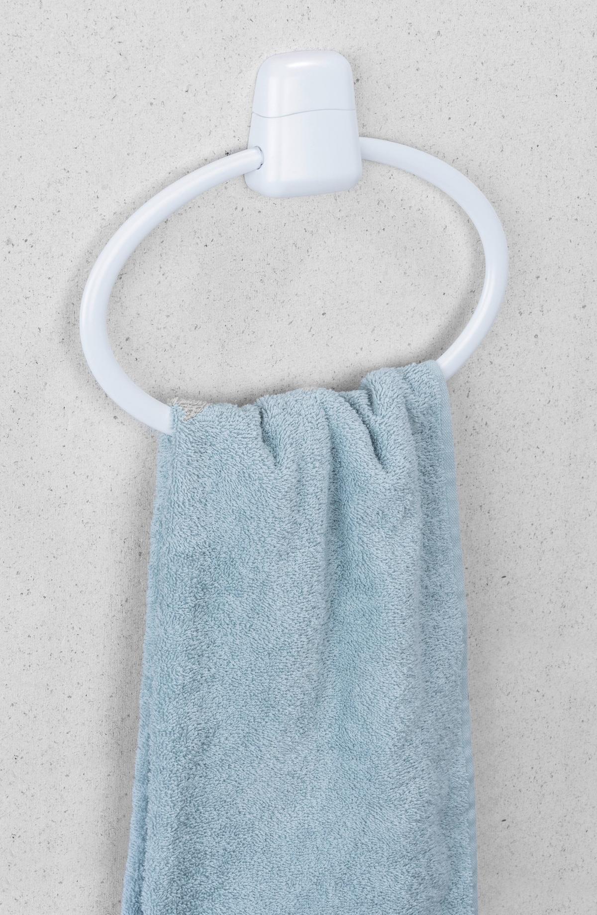 Handtuchhalter Handtuchring Pure 17945100 - Weiß, KONVENTIONELL, Kunststoff (27,5/22/3cm) - Wenko