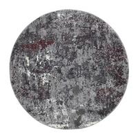 Webteppich Grau/Aubergine Timeline Quantum Ø 120 cm - Beige/Aubergine, Design, Textil (120cm) - Novel