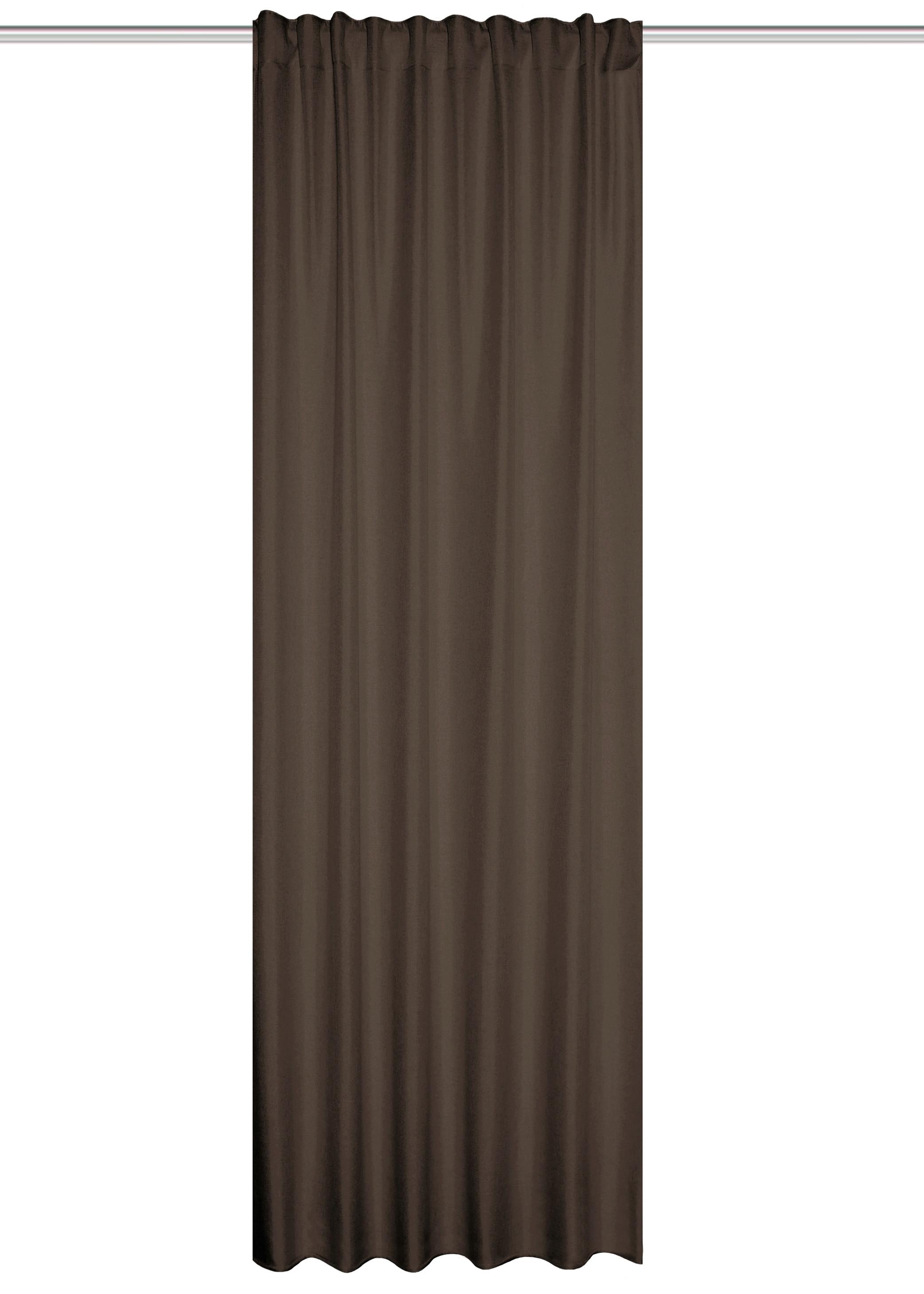 Wärmeschutzvorhang Eskamio - Braun, Basics, Textil (135/245cm)
