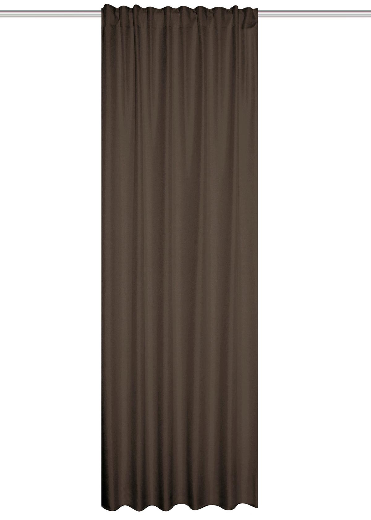 Wärmeschutzvorhang Eskamio - Braun, Basics, Textil (135/245cm)