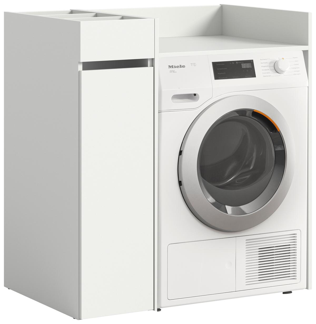 Waschmaschinenschrank Free Weiß B: 95 cm - Weiß, MODERN, Holzwerkstoff (95/101/60cm) - MID.YOU