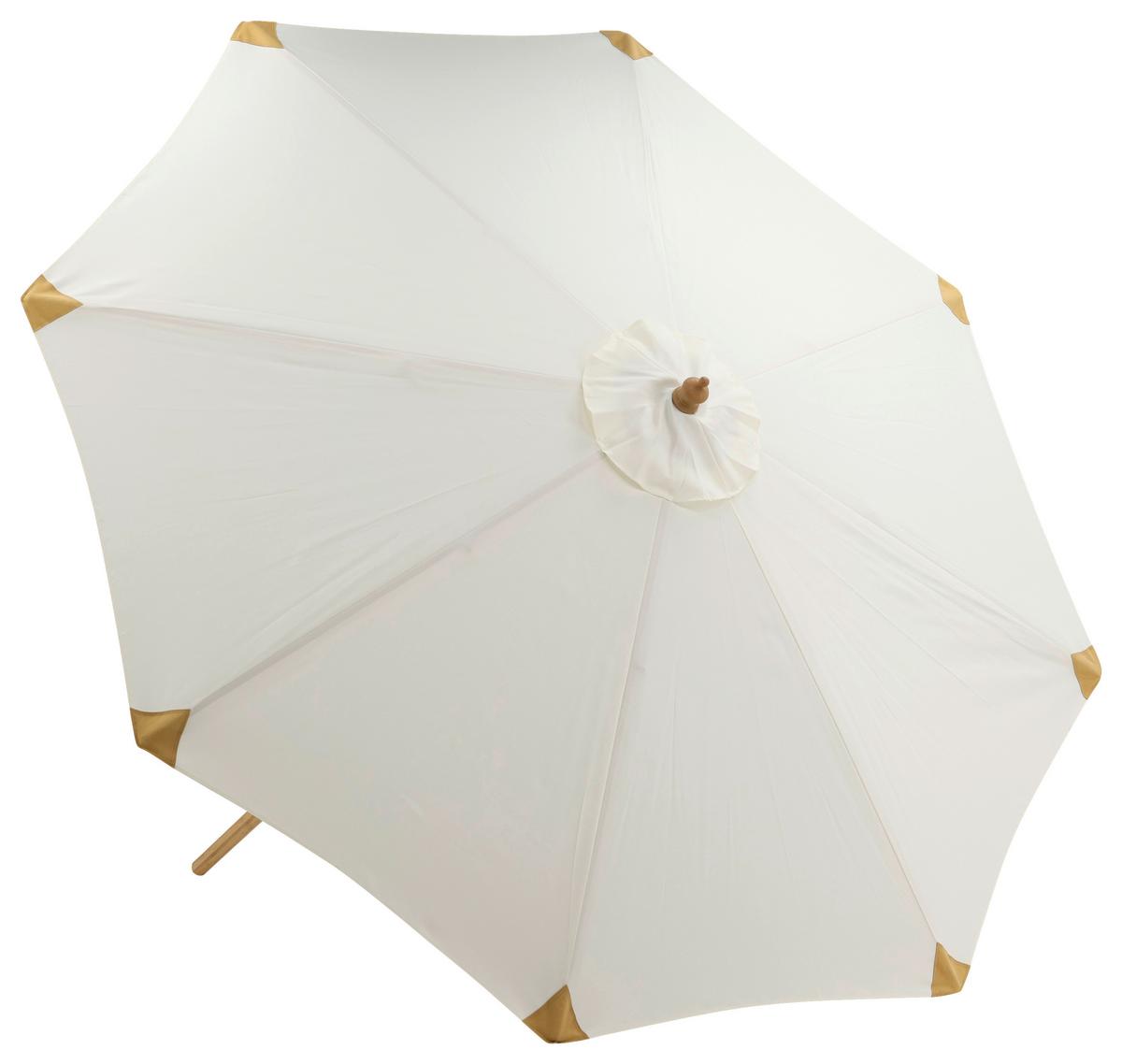 Sonnenschirm L/b: 270x250 Cm Weiß - Weiß, KONVENTIONELL (270/250cm) - Gardenson