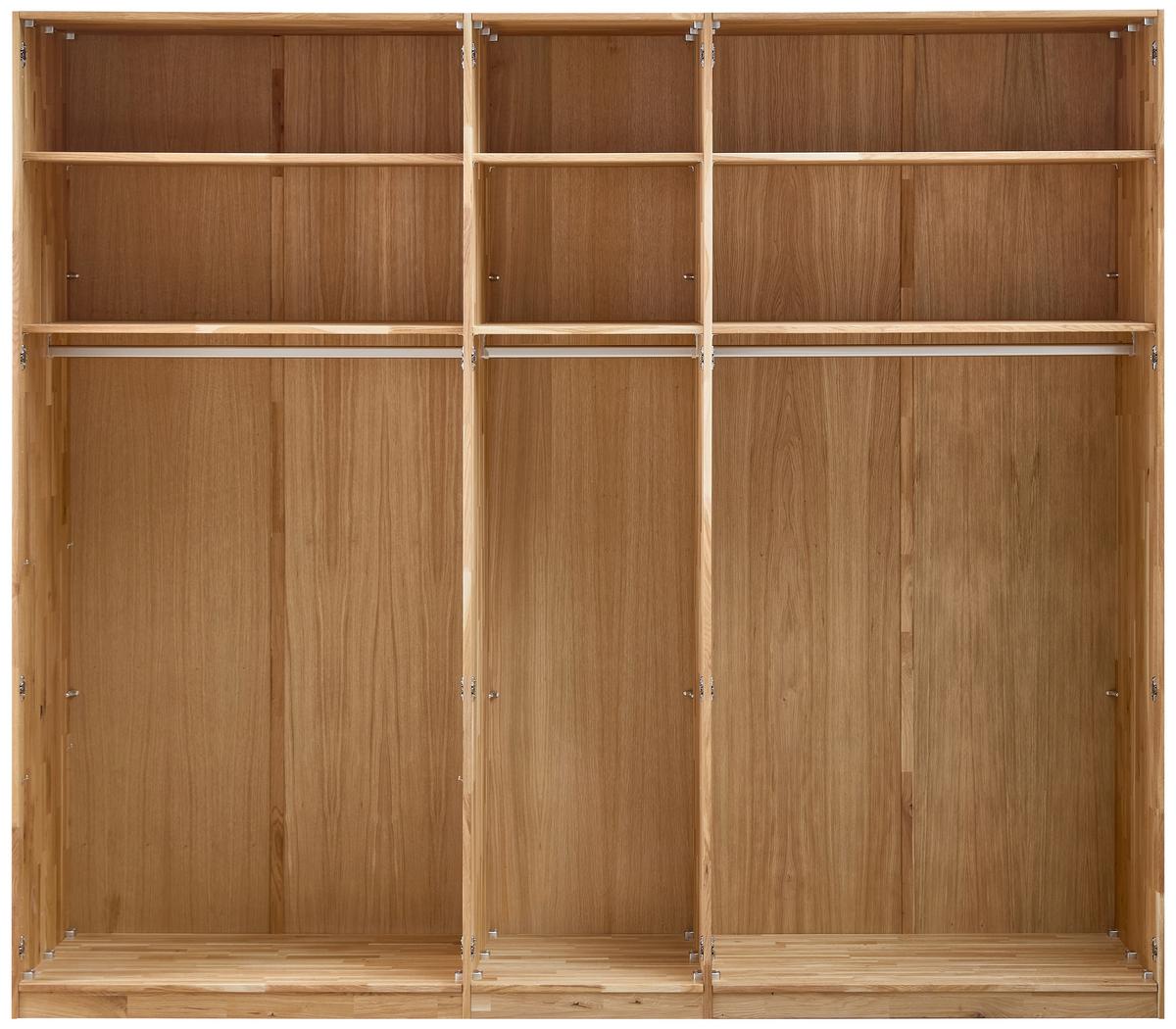 Drehtürenschrank Emilia, Eichefarben B: 252 Cm - Wildeiche/Eichefarben, MODERN, Holz (252/223/62cm) - MID.YOU