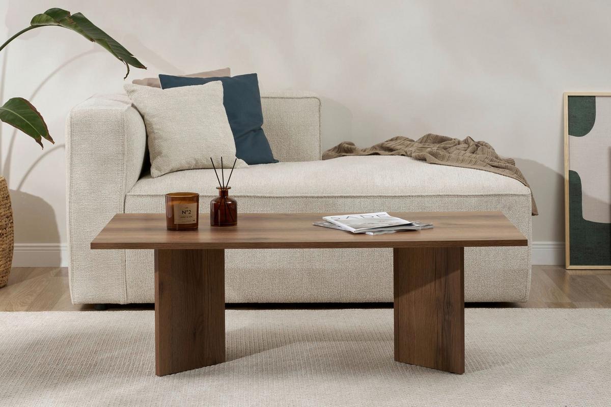 Couchtisch Sabin Walnussfarben B: 119cm - Walnussfarben, Design, Holzwerkstoff (119/40/60cm) - MID.YOU