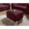 Hocker Velice, Bordeaux B: 72 Cm - Bordeaux/Schwarz, Design, Textil (72/44/72cm) - Livetastic