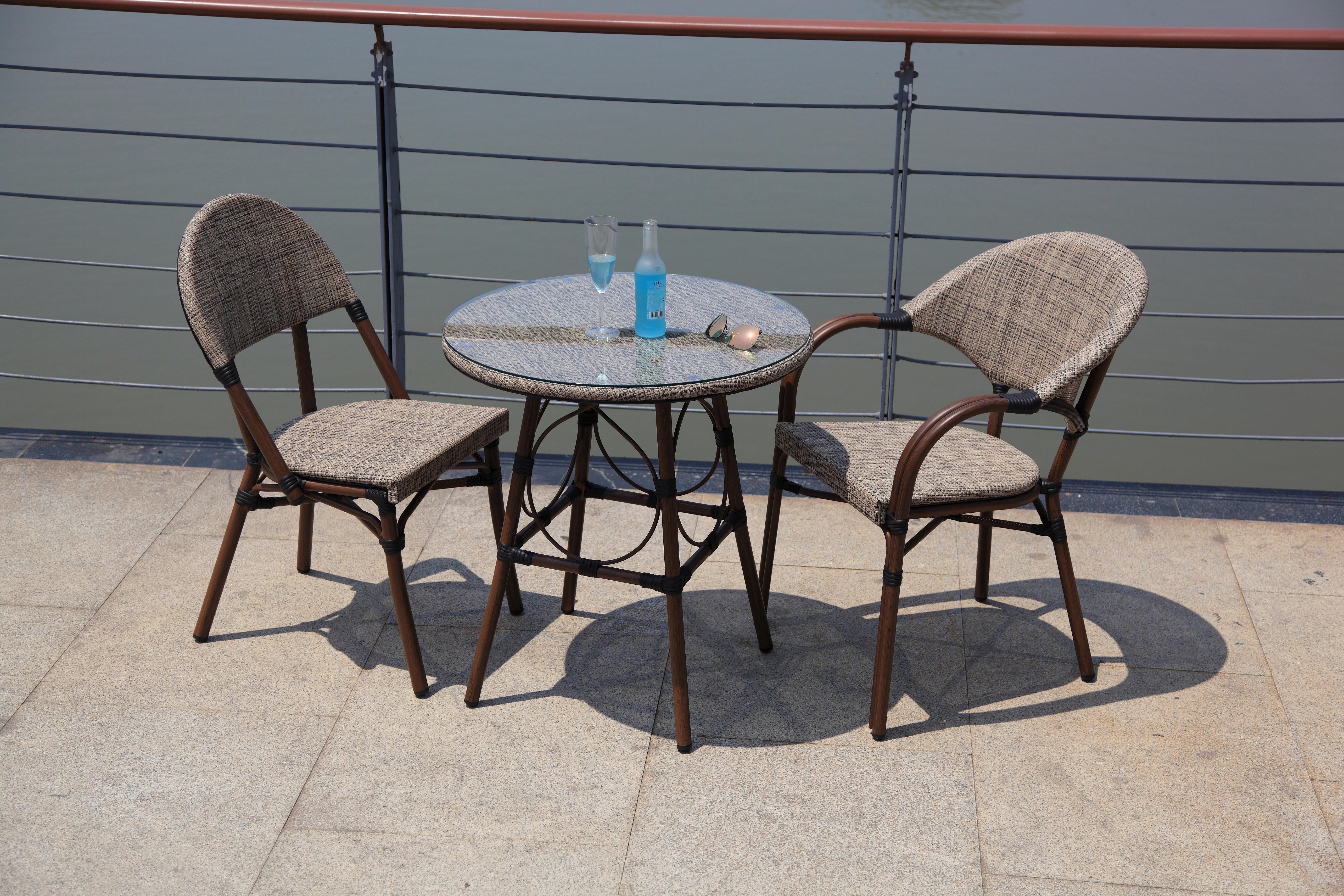 Gartenmöbel Set 3-tlg. Maui Metall/textil