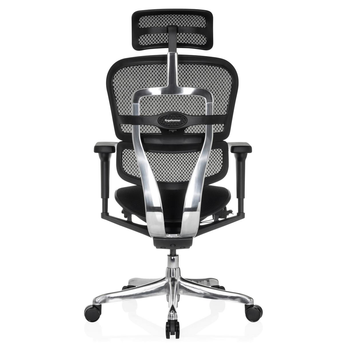 Drehstuhl Schwarz B: 65 Cm - Silberfarben/Schwarz, MODERN, Kunststoff/Textil (65/114-132/60cm) - MID.YOU