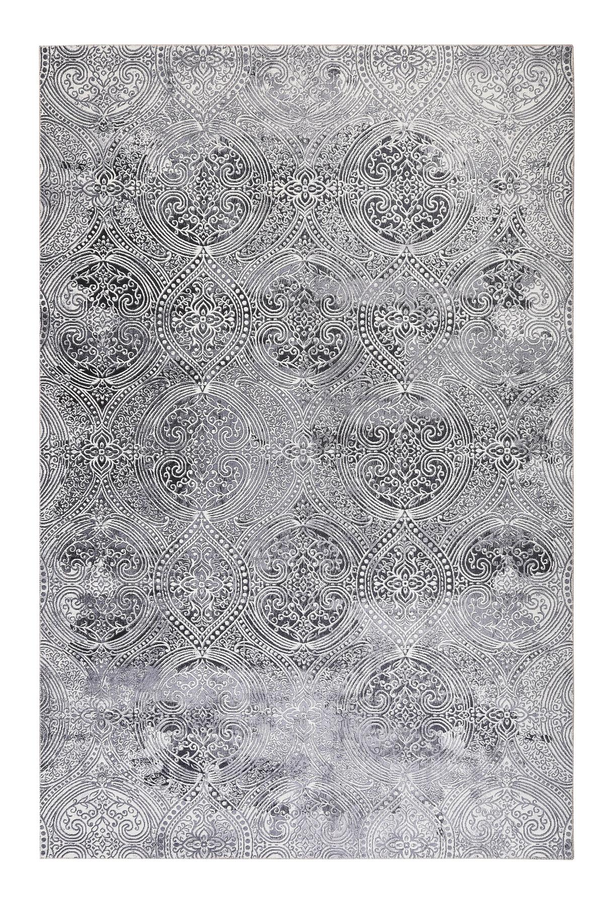 Webteppich Grace Grau 190x290 cm - Grau, Design, Textil (190/290cm) - WECON HOME