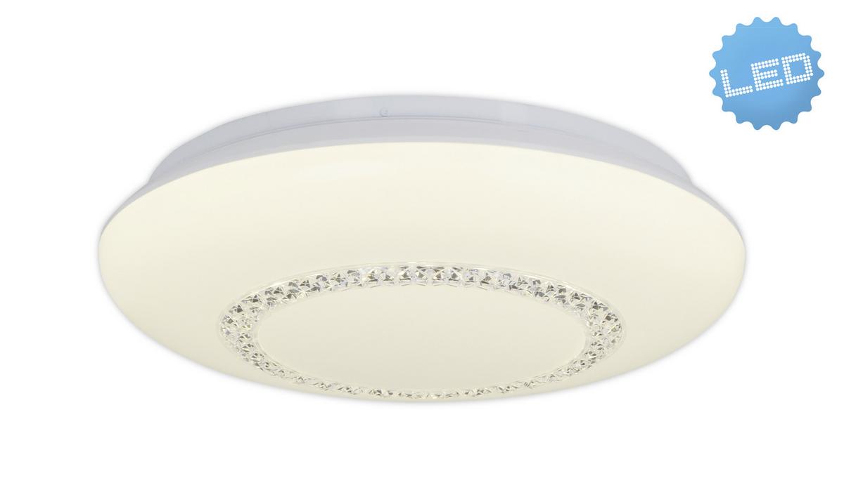 Led-deckenleuchten Pilsen Ø 41 Cm Rund - Klar/Weiß, Basics, Kunststoff/Metall (41cm) - Näve